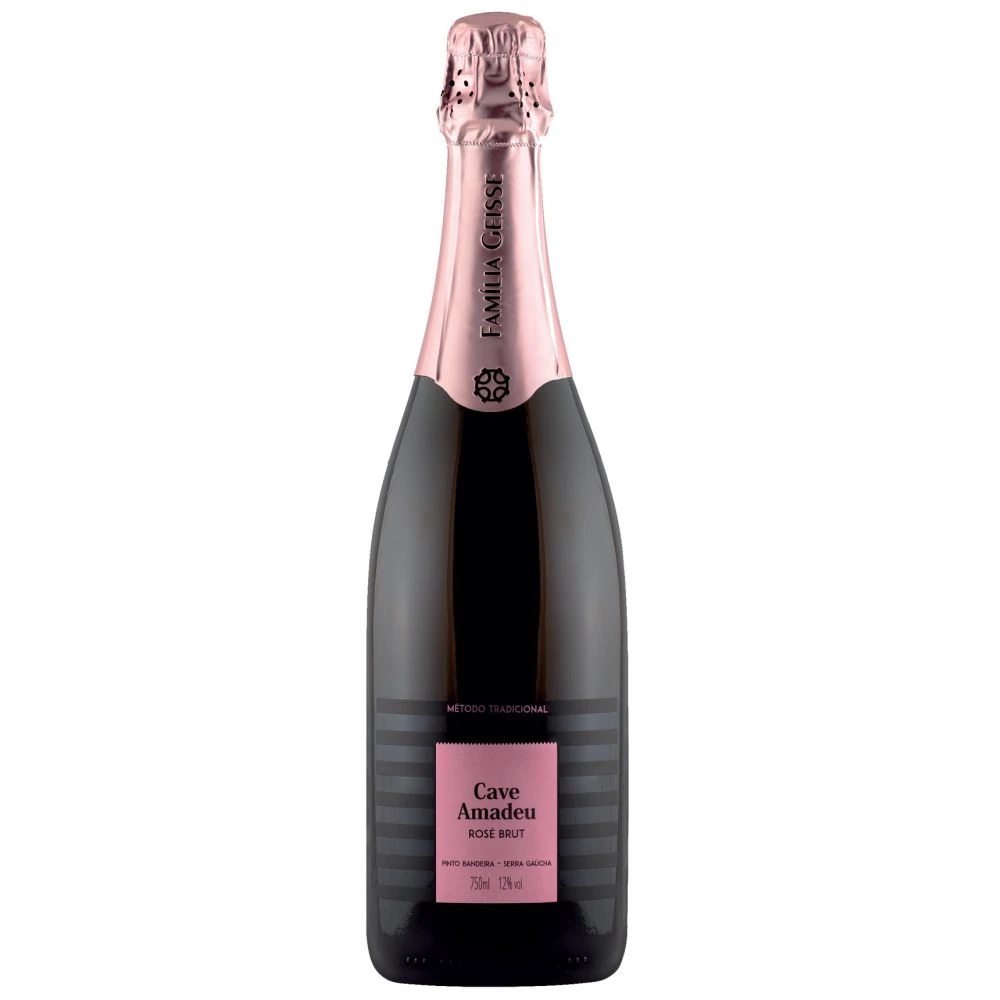 Espumante Brasileiro Cave Amadeu Rosé Brut - 750 ml